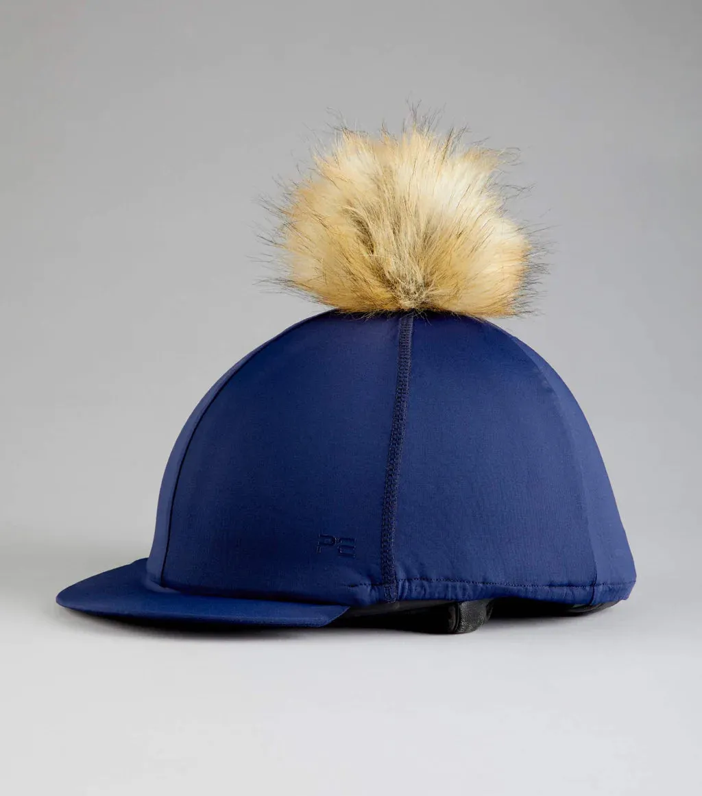 PEI Jersey Hat Silk with Faux Fur Pom Pom - helmet covers