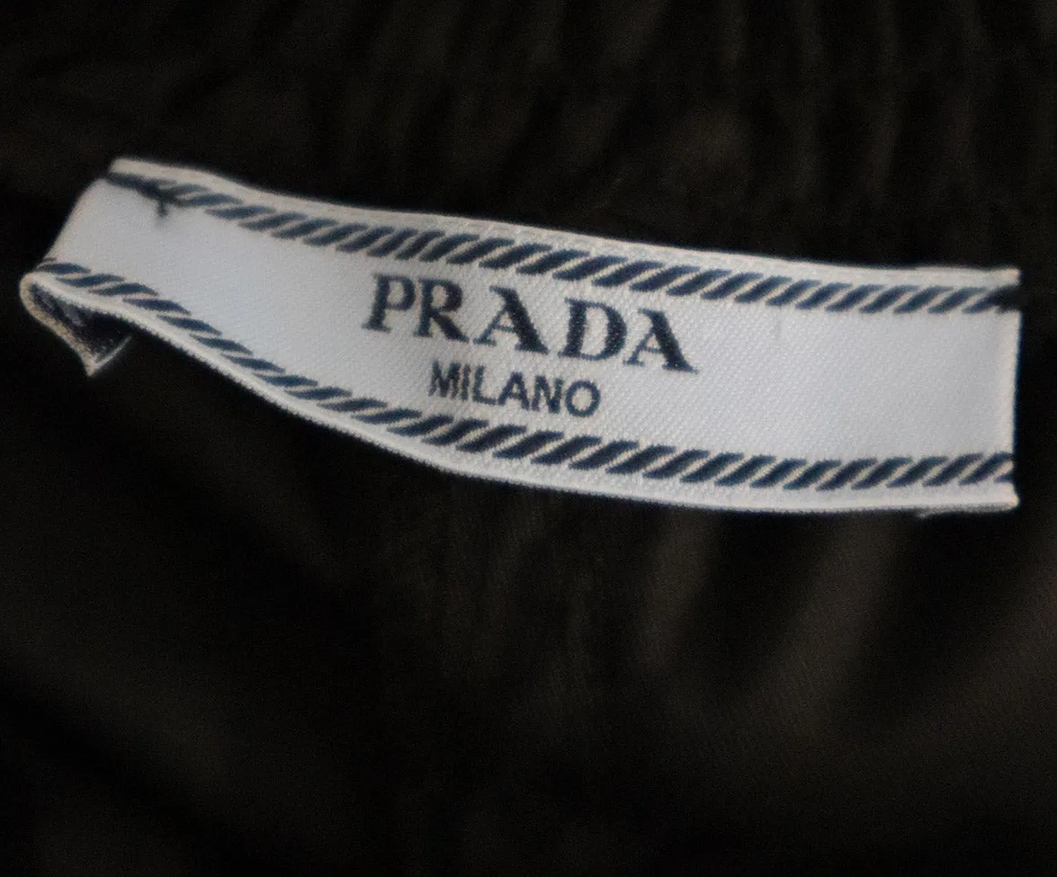 Prada Black Nylon Shorts sz 4