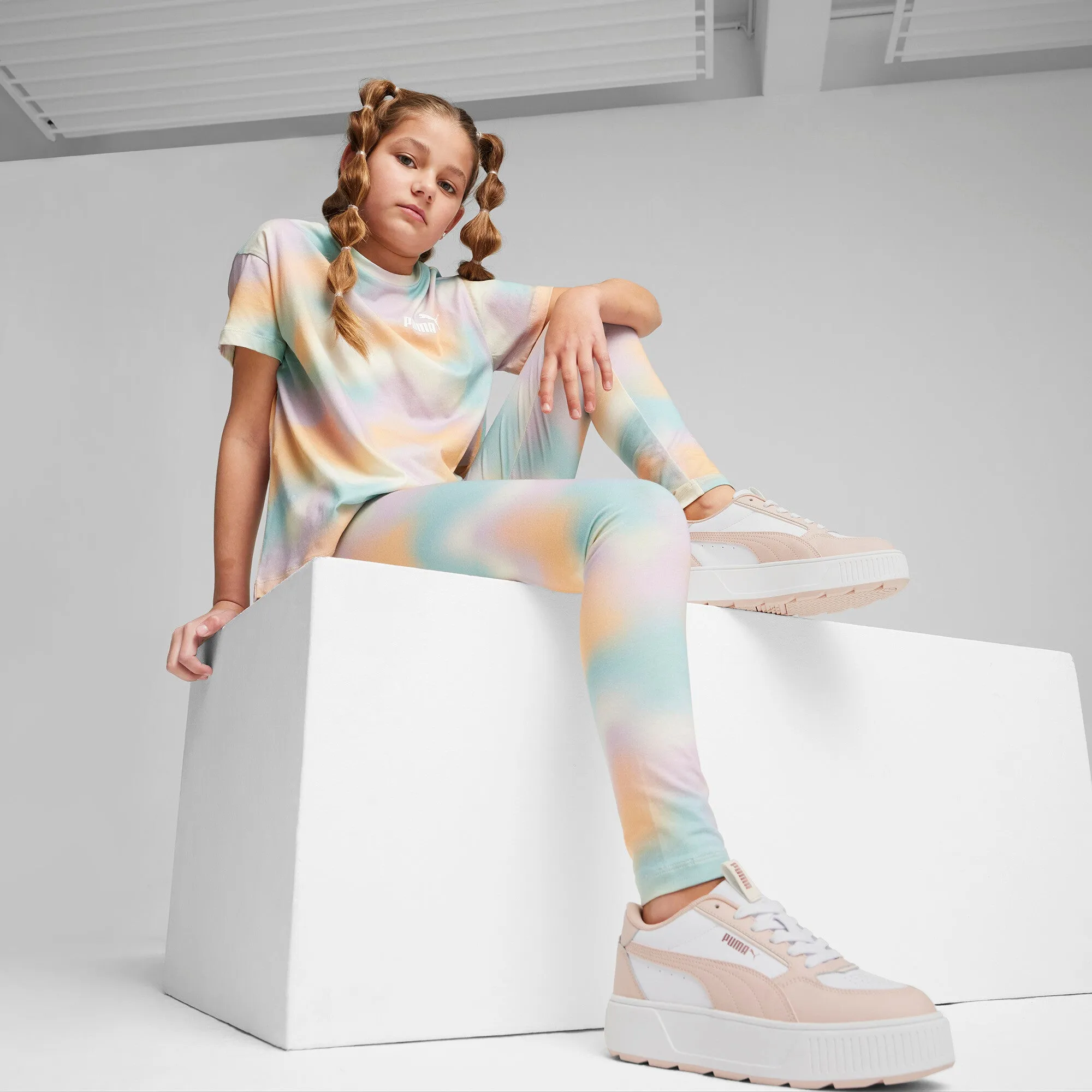 PUMA Big Kids' Girls' ESS  SUMMER DAZE Tee