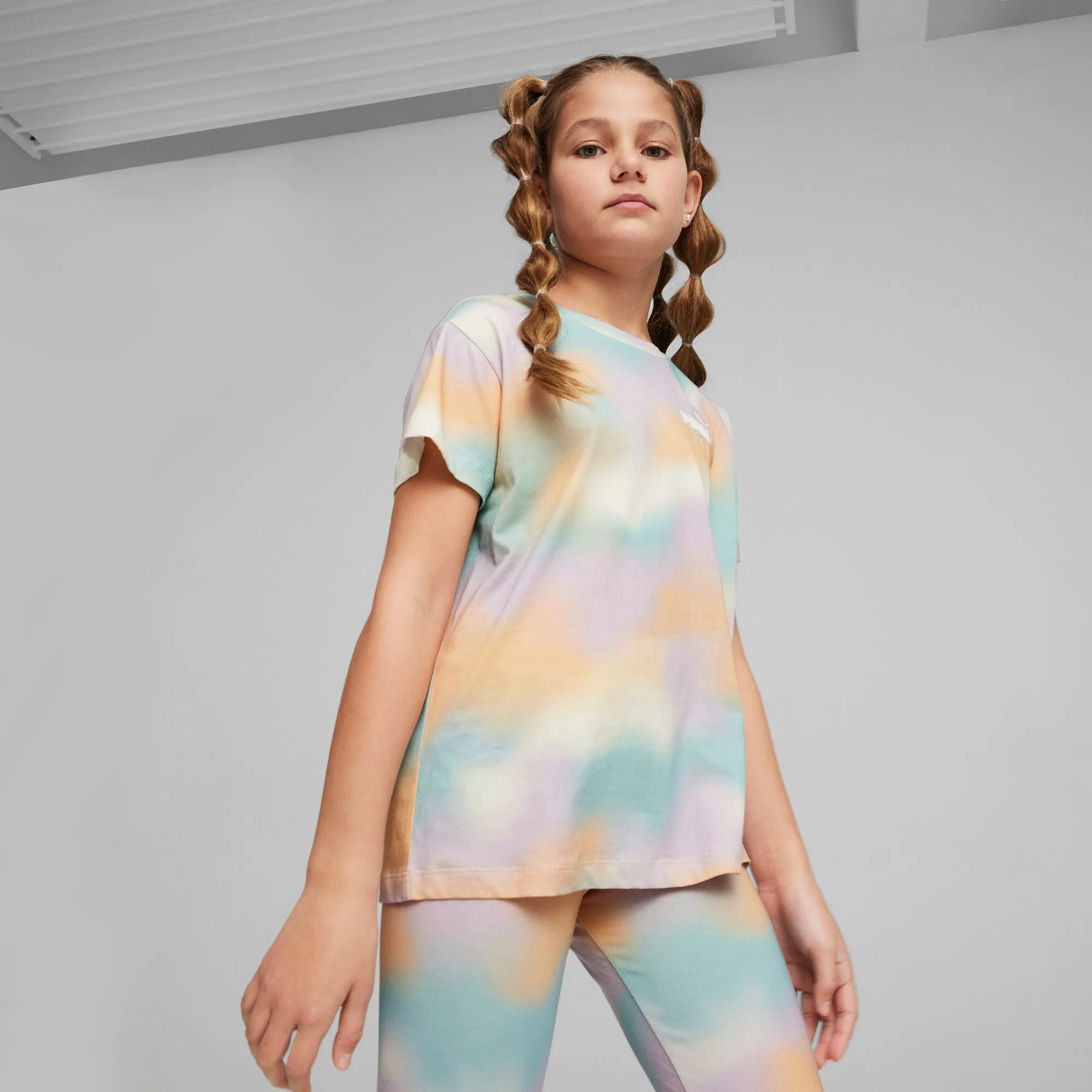 PUMA Big Kids' Girls' ESS  SUMMER DAZE Tee