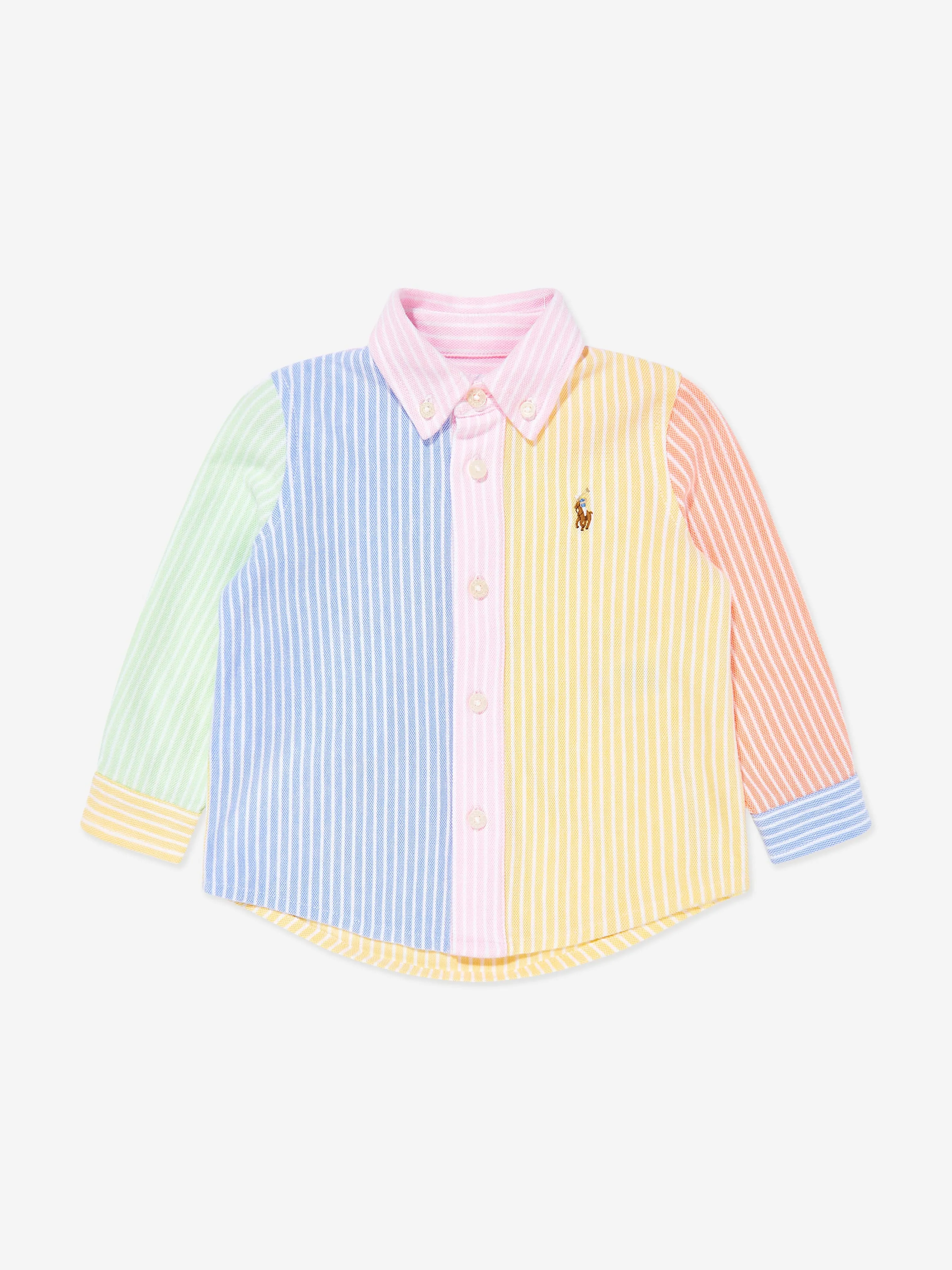 Ralph Lauren Baby Boys Shirt and Shorts Set in Multicolour