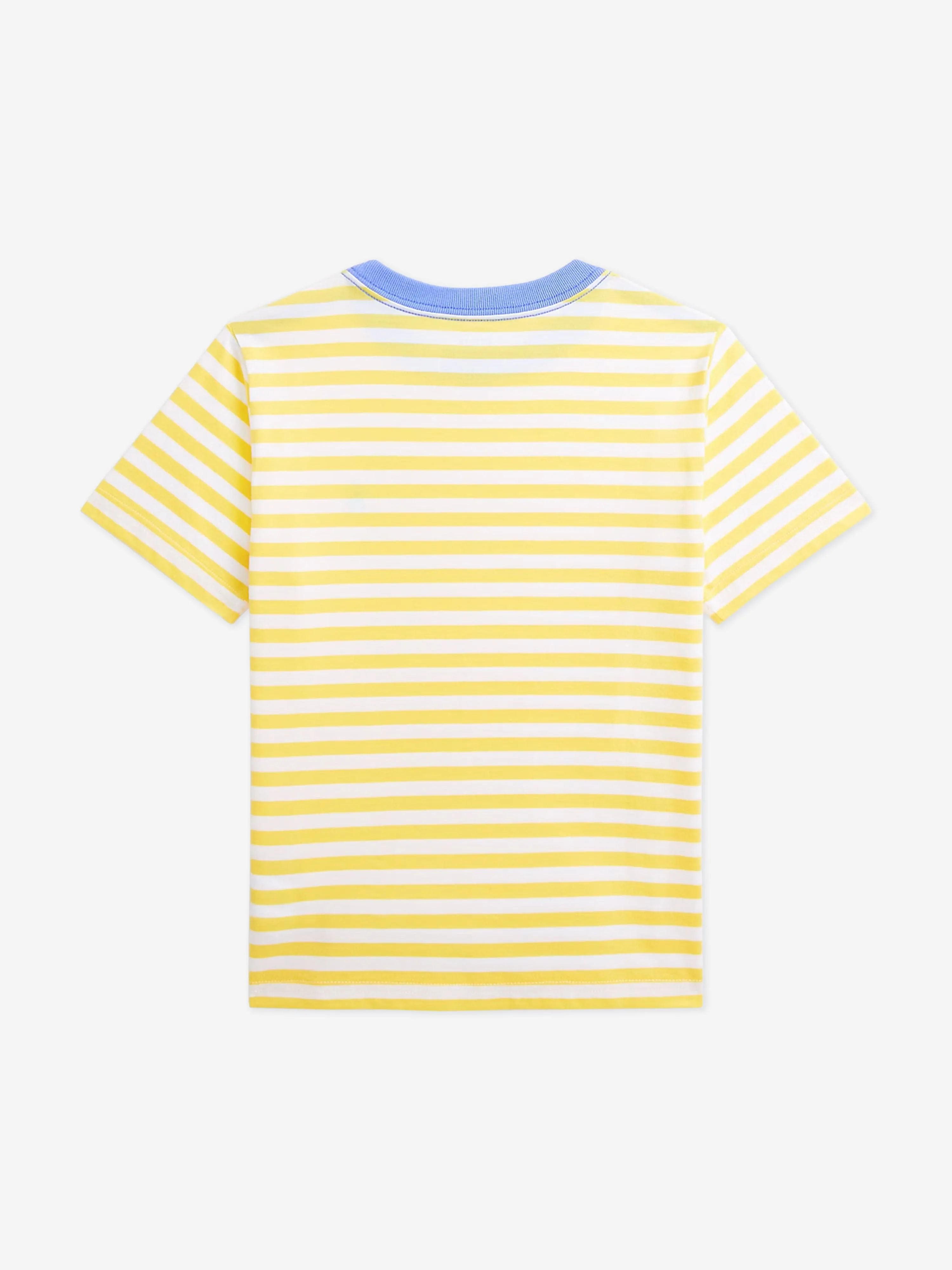 Ralph Lauren Boys Striped Logo T-Shirt in Yellow