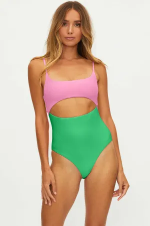 Ray One Piece Island Colorblock Beach Riot