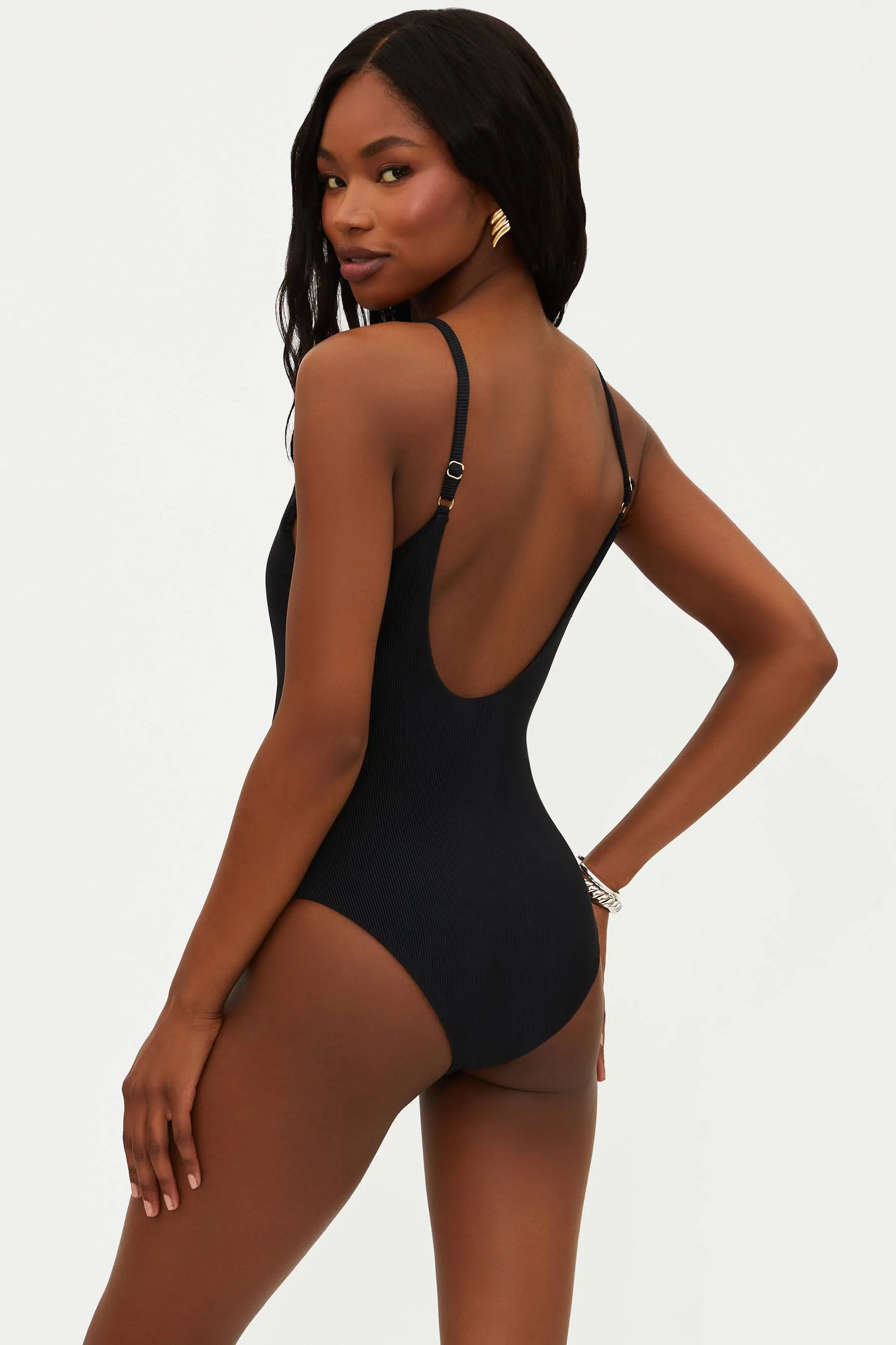 Reese One Piece Black Beach Riot