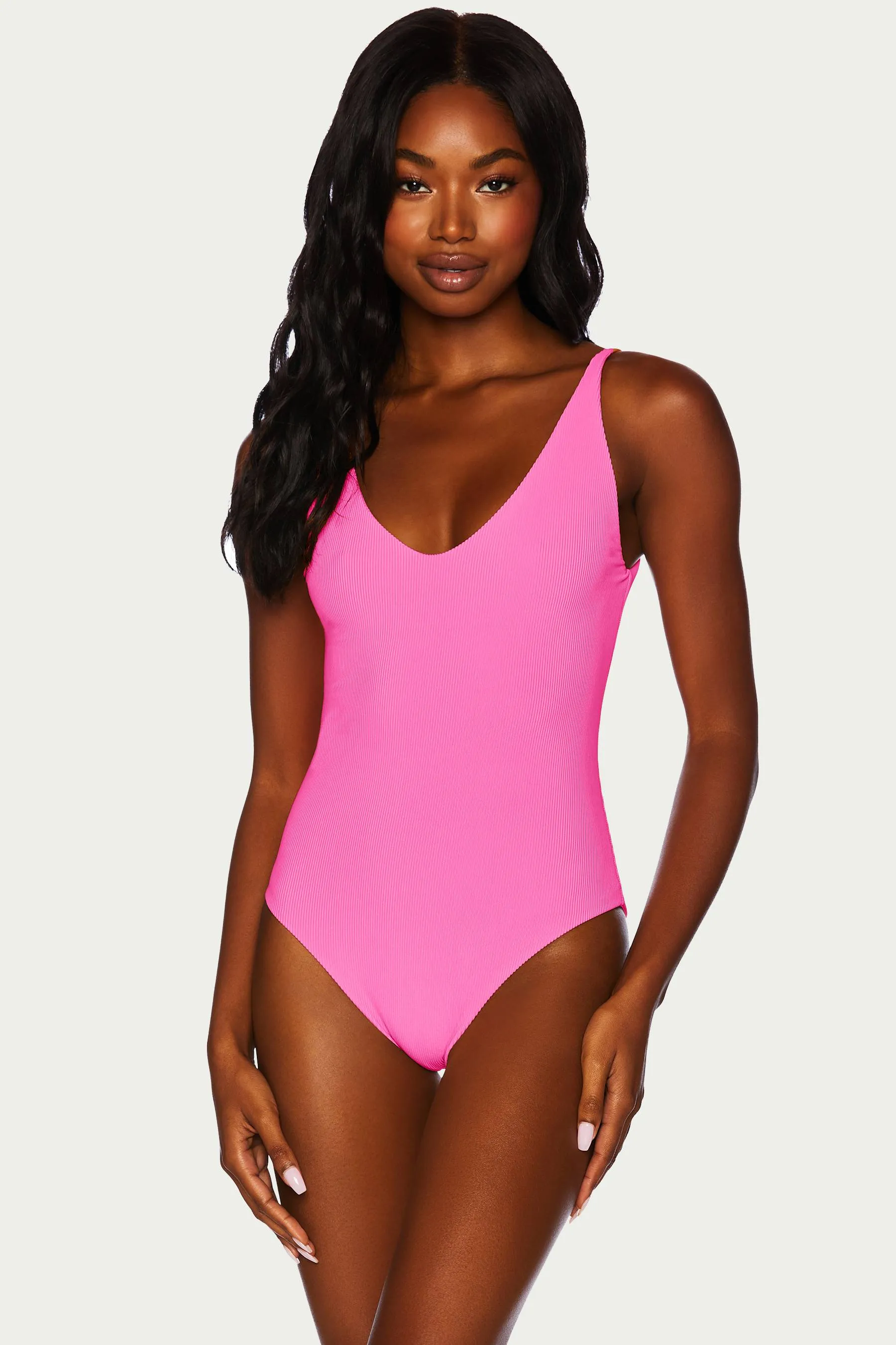Reese One Piece Neon Pink Beach Riot