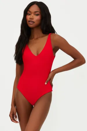 Reese One Piece Red Beach Riot