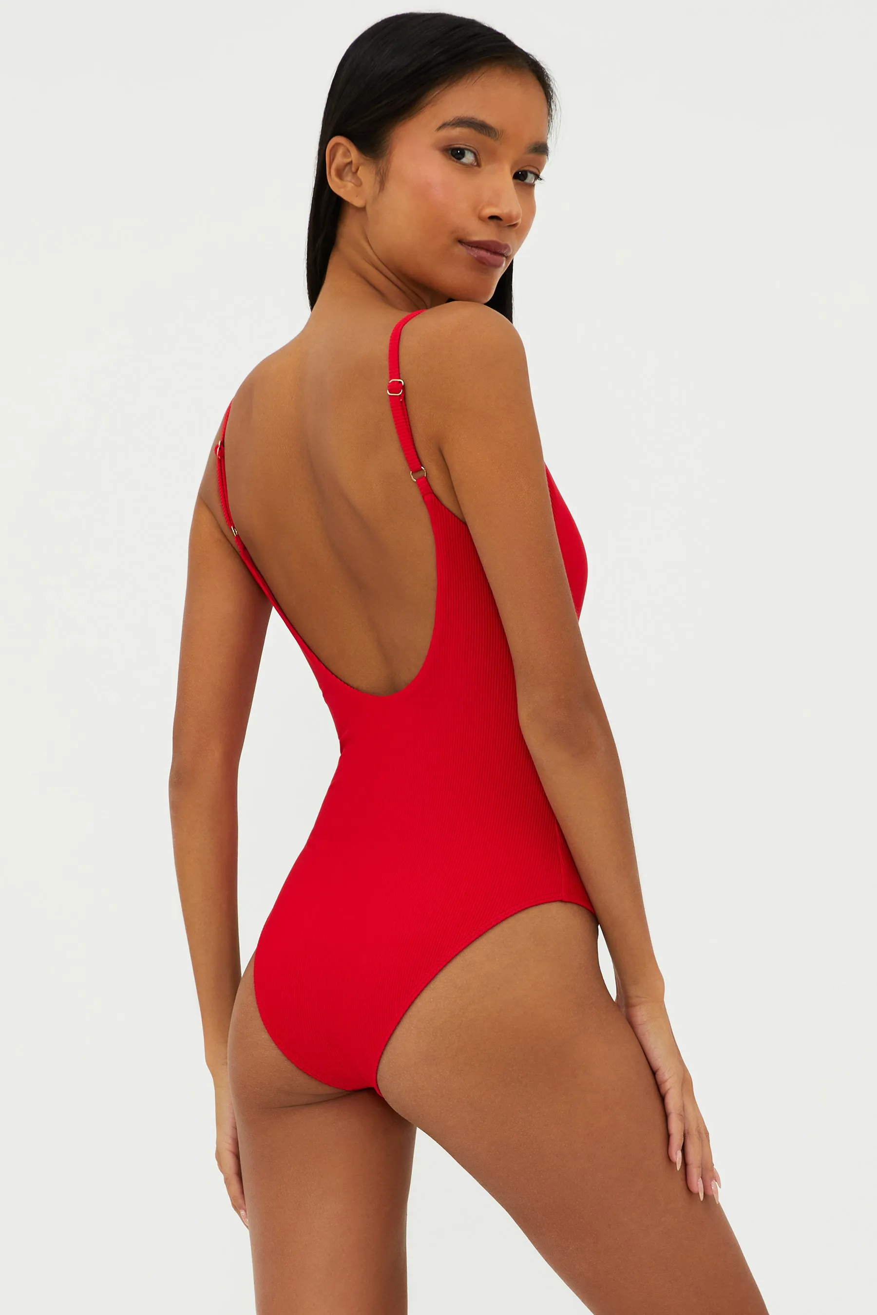 Reese One Piece Red Beach Riot