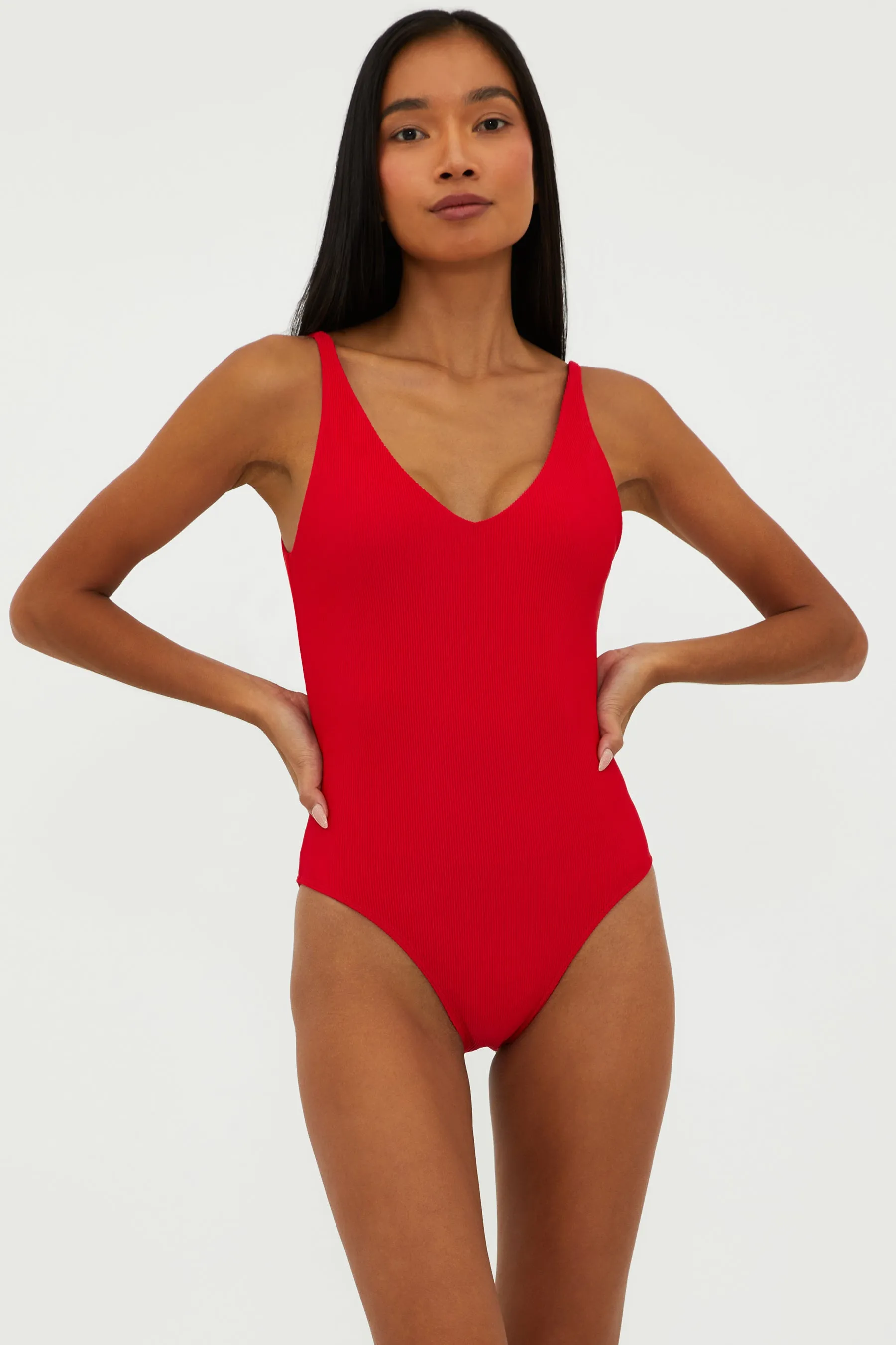 Reese One Piece Red Beach Riot