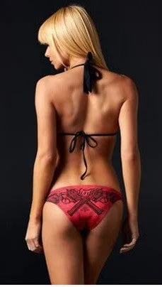 Sinful Femme Fatal Bikini in Red