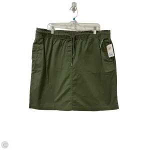 Skirt Mini & Short By Croft And Barrow In Green, Size: Xl