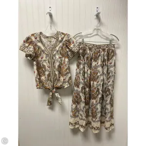 Skirt Set 2pc By Max Studio In Beige, Size: Xs