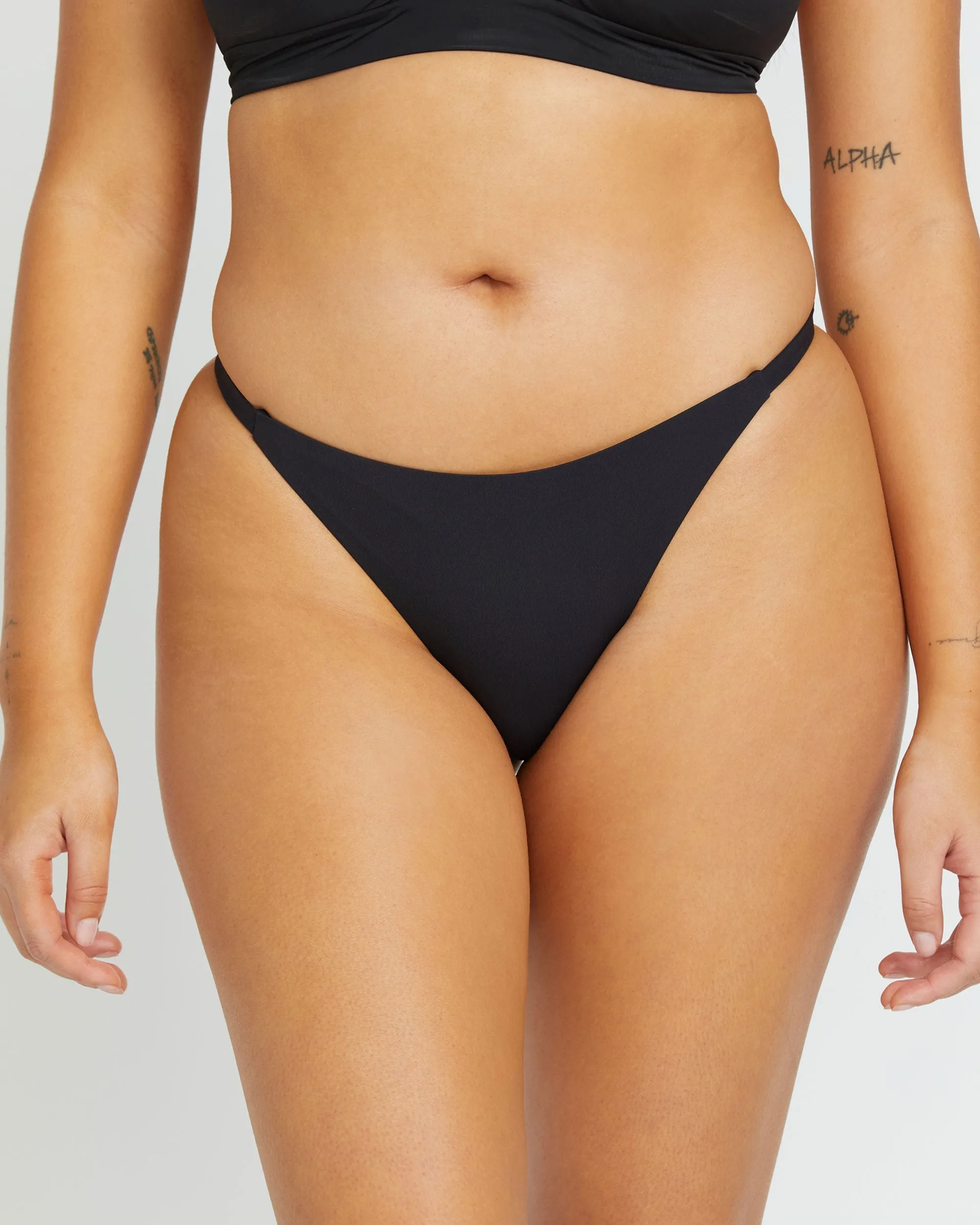 Sol Searcher Maya Bikini Bottom - Black Pebble Billabong