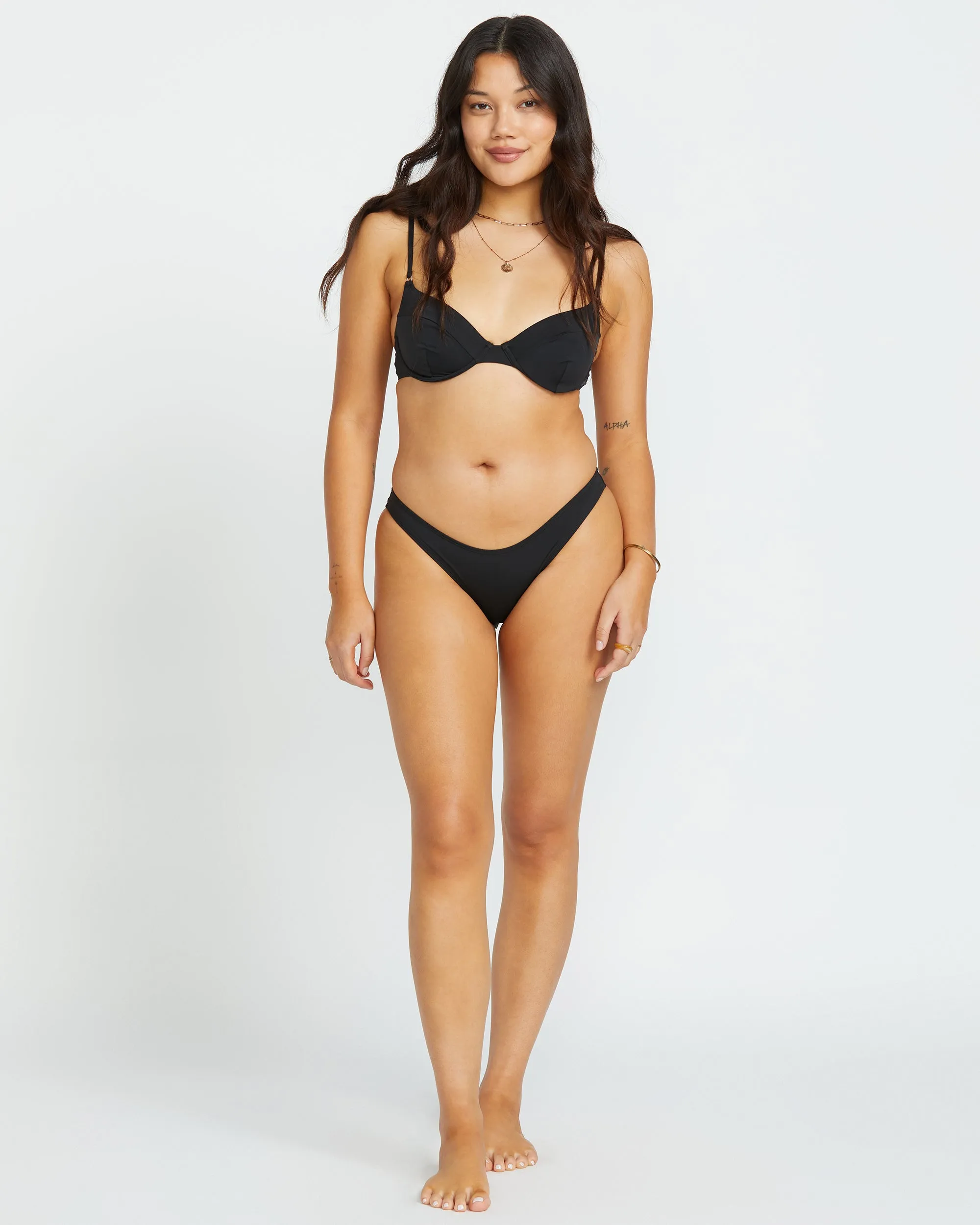 Sol Searcher Morgan Underwire Bikini Top - Black Pebble Billabong