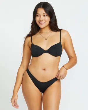Sol Searcher Morgan Underwire Bikini Top - Black Pebble Billabong