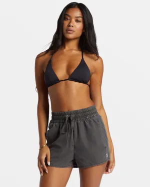 Sol Searcher New Elastic Waist Swim Shorts - Black Pebble Billabong