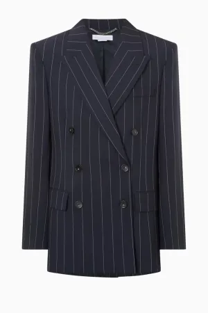Stella McCartney Wide Pinstripe Blazer - Ink MCCARTNEY