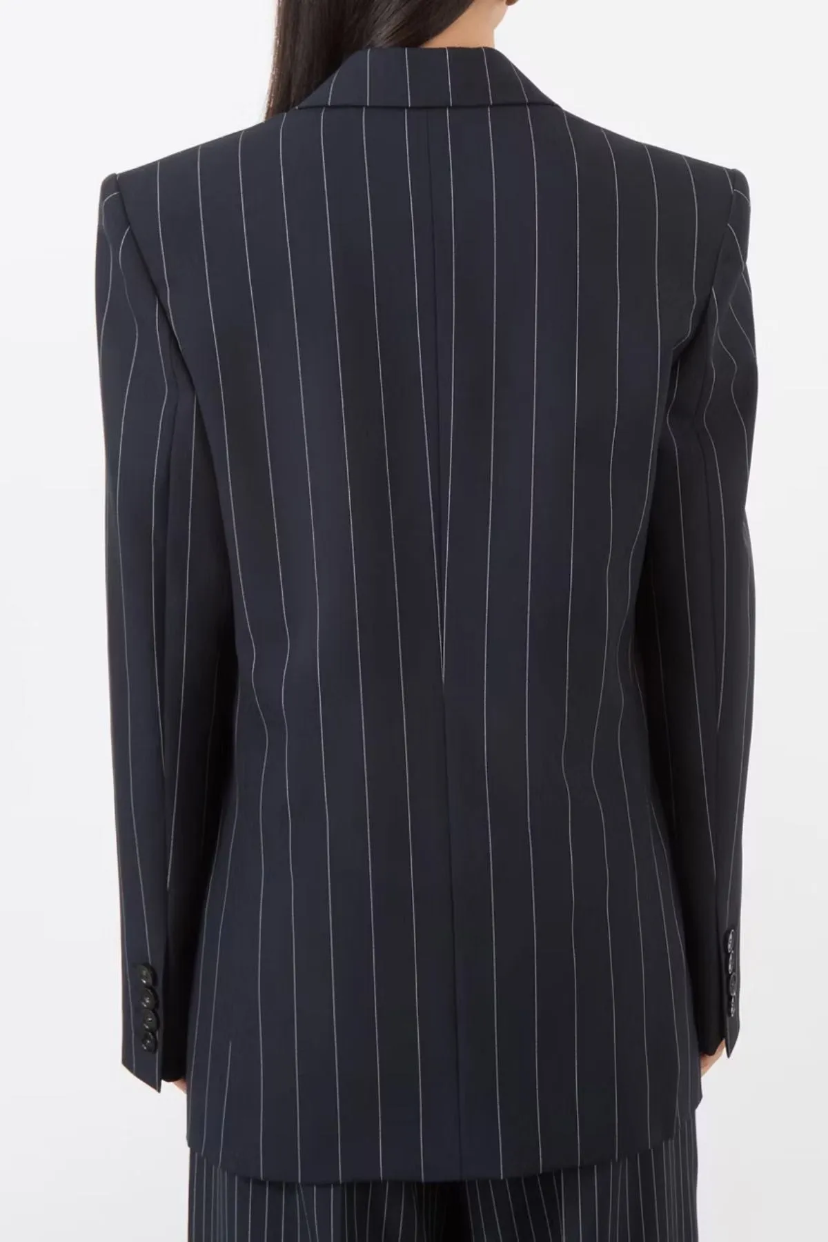 Stella McCartney Wide Pinstripe Blazer - Ink MCCARTNEY