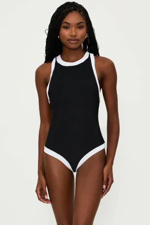 Steph One Piece Black & White Beach Riot