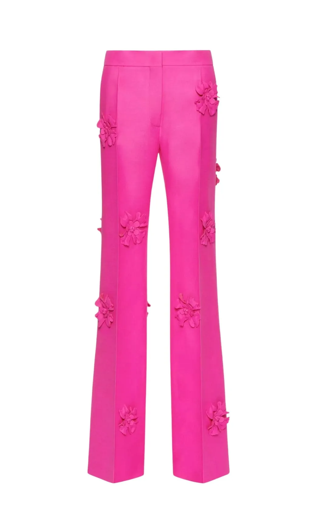 STEREO FLOWER MID-RISE JEANS IN PINK Gloria Lanvin