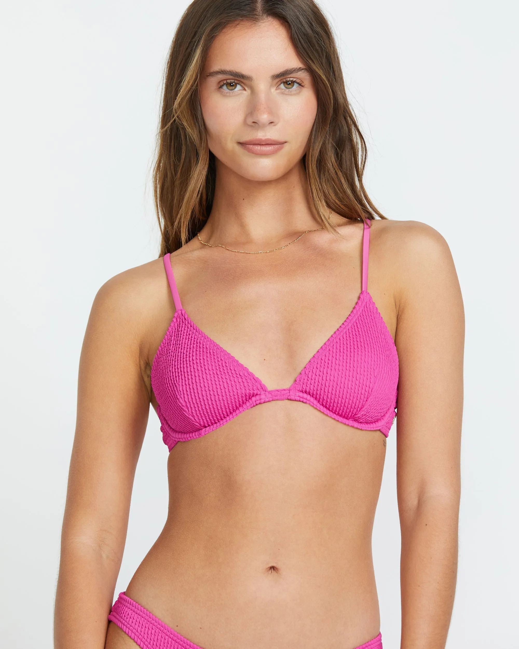Summer High Reese Underwire Bikini Top - Fiesta Pink Billabong