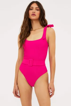 Sydney One Piece Bright Fuchsia Beach Riot
