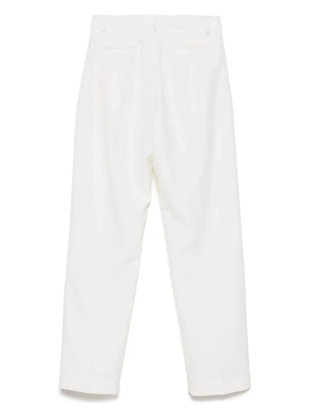 Tailored Pleat Pant in White