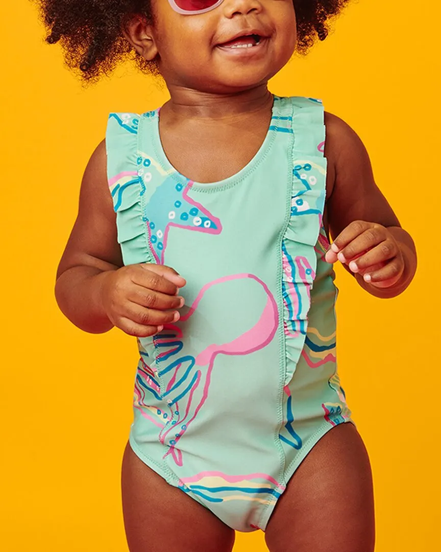 Tea Collection One-Piece Ruffle Swimsuit