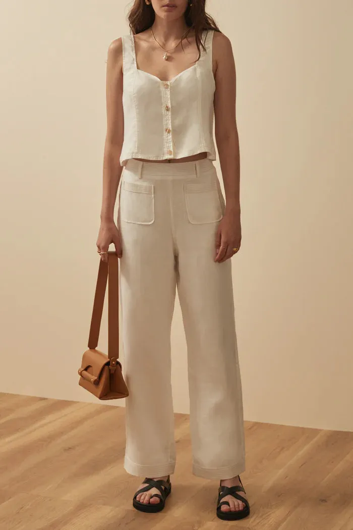 The Eynid Pant - White