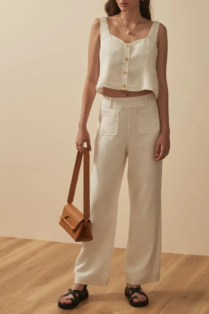 The Eynid Pant - White