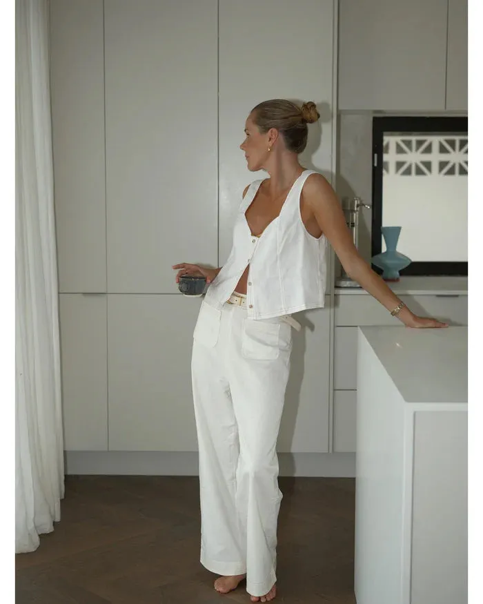 The Eynid Pant - White