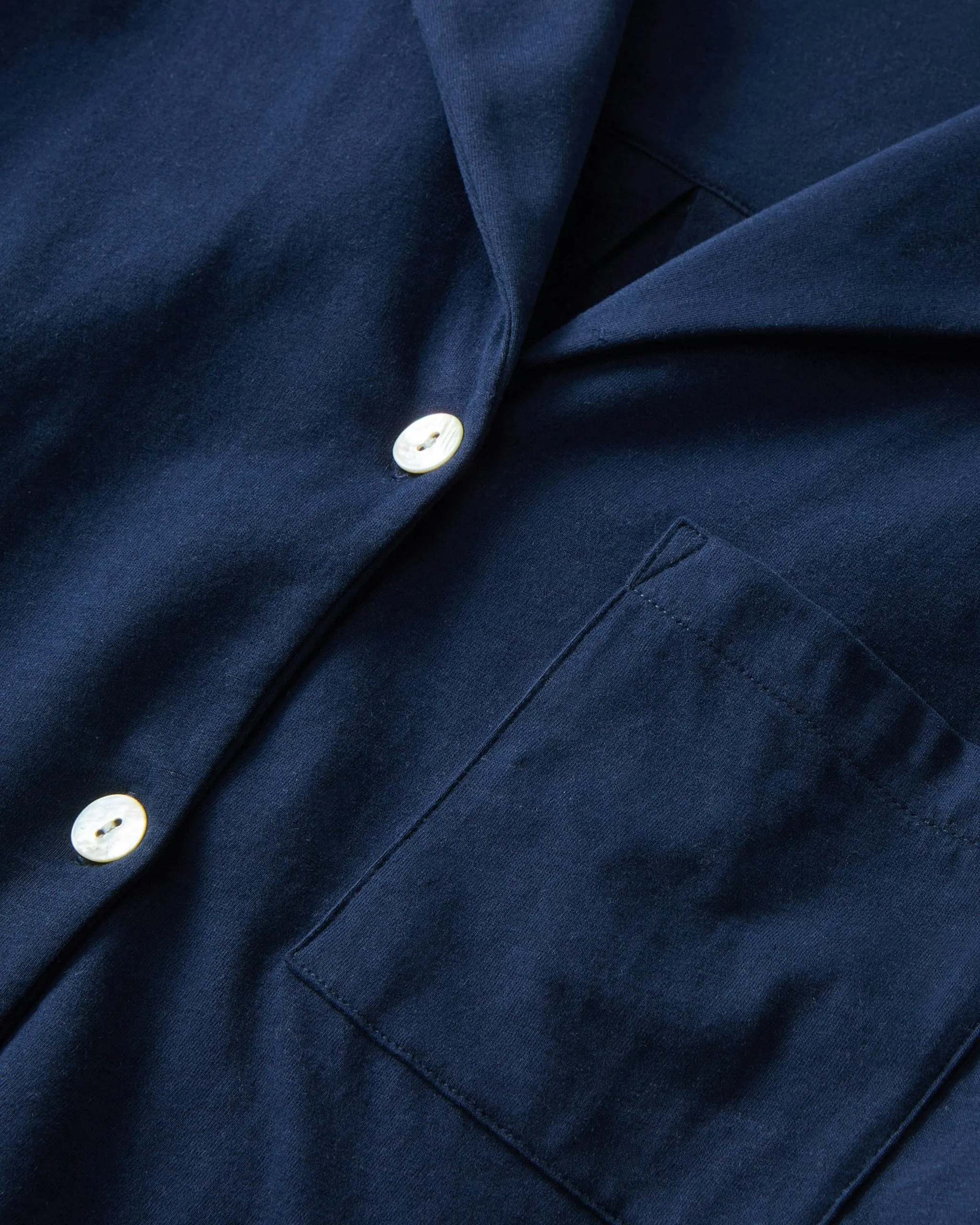 The Olivia Pima Short Set in Navy Foulard