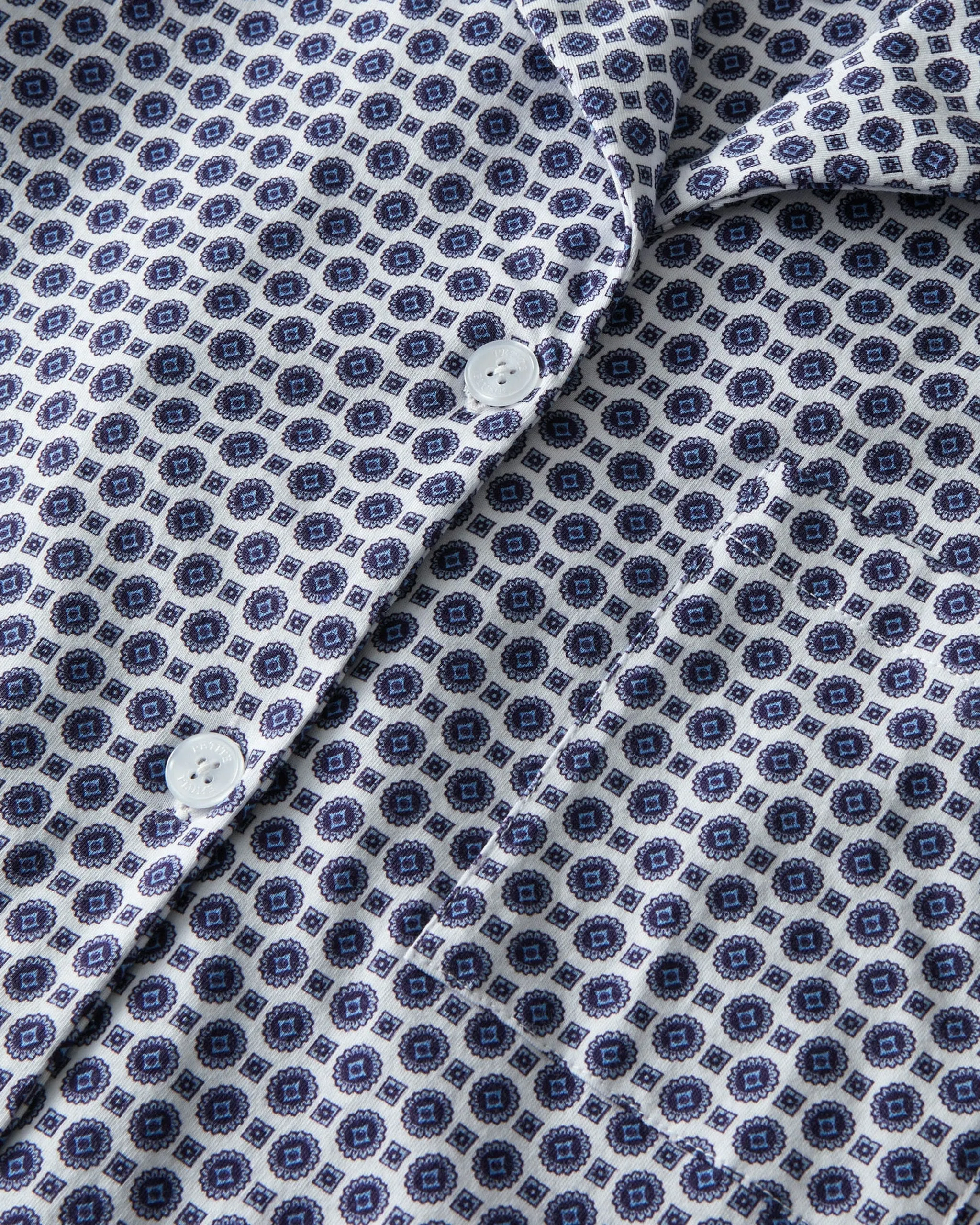 The Olivia Pima Short Set in Navy Foulard