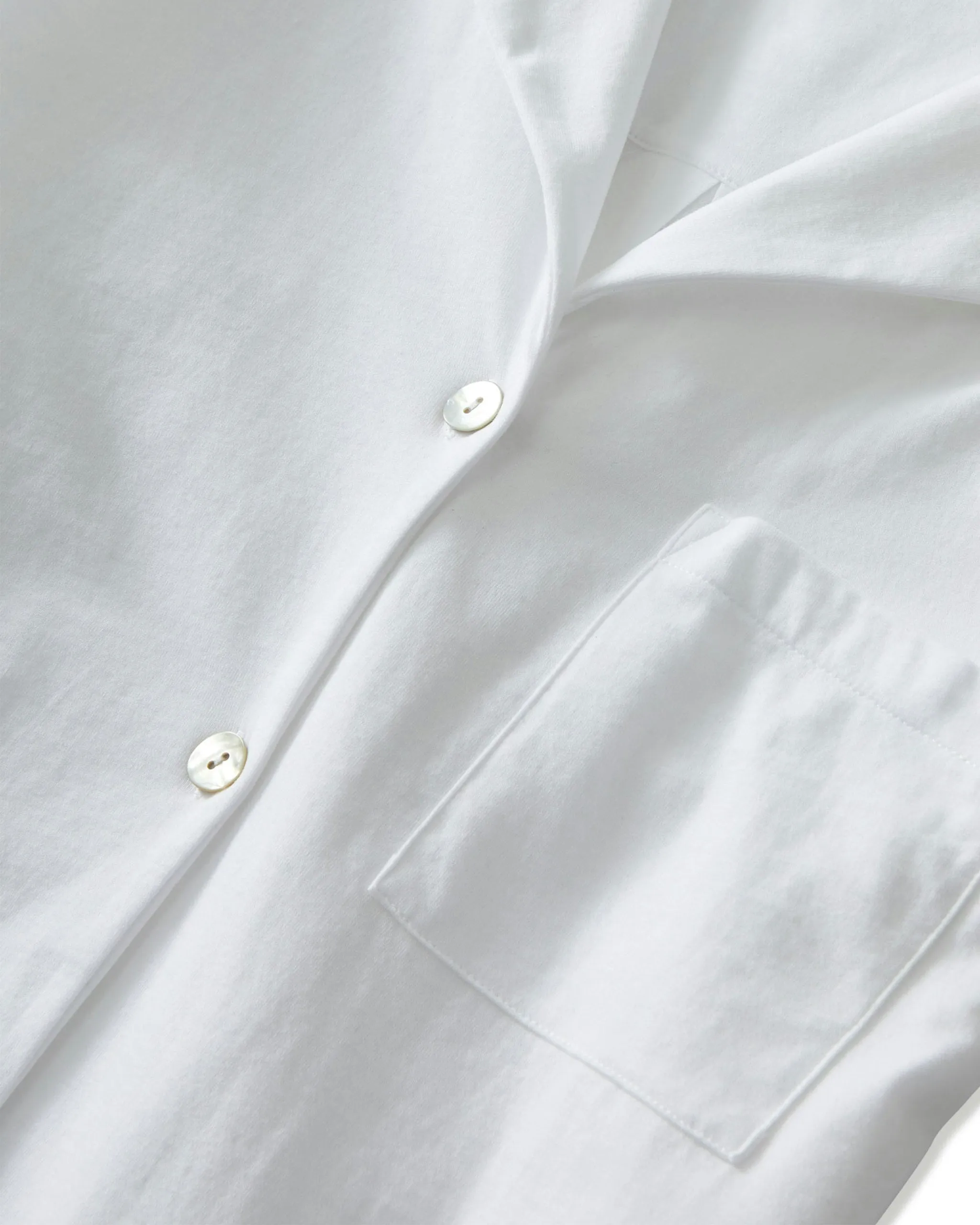 The Olivia Pima Short Set in White