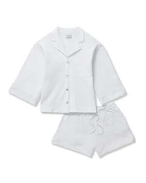 The Olivia Pima Short Set in White