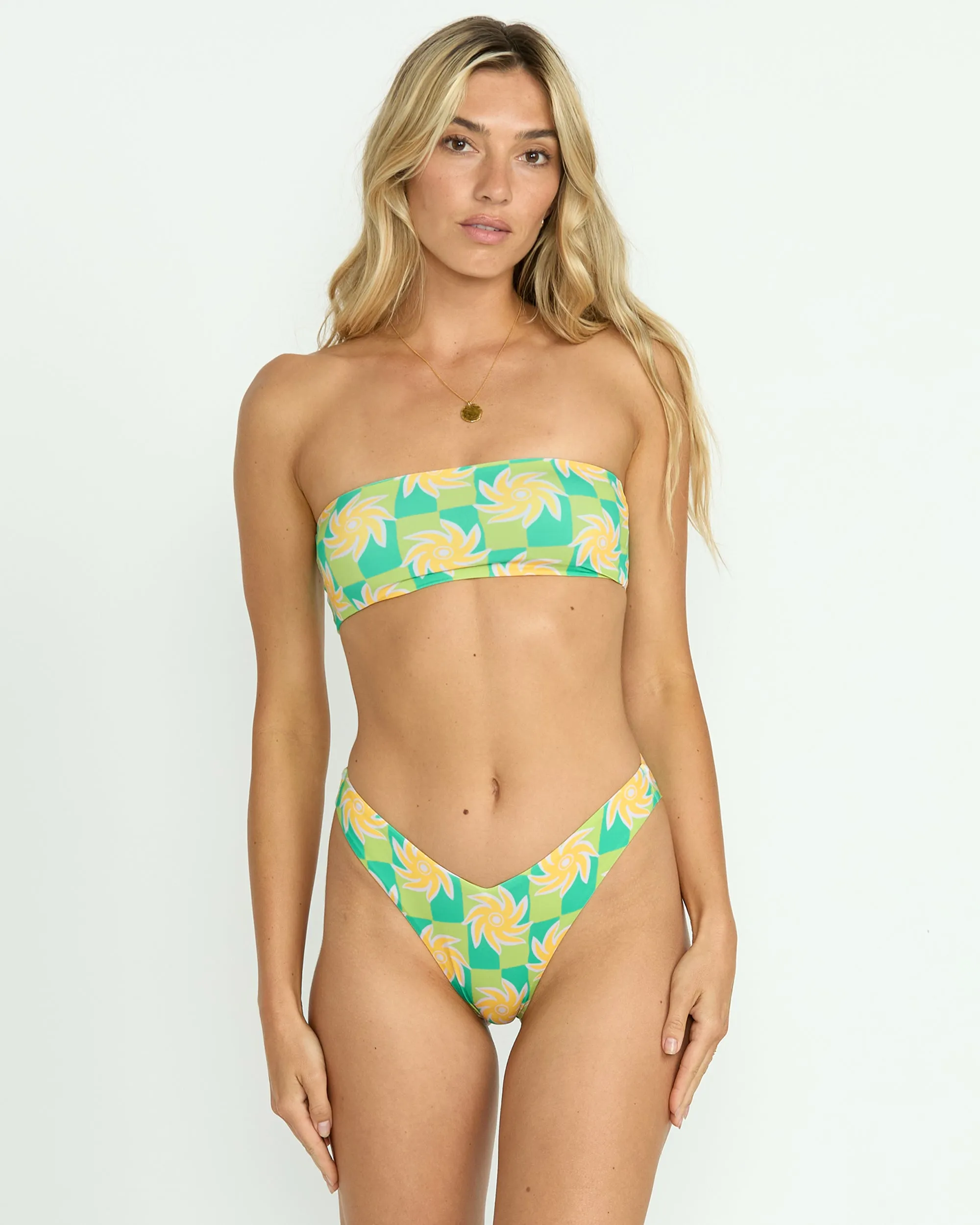 Trippin On Sun Tully Tube Top Bikini Top - Multi Billabong