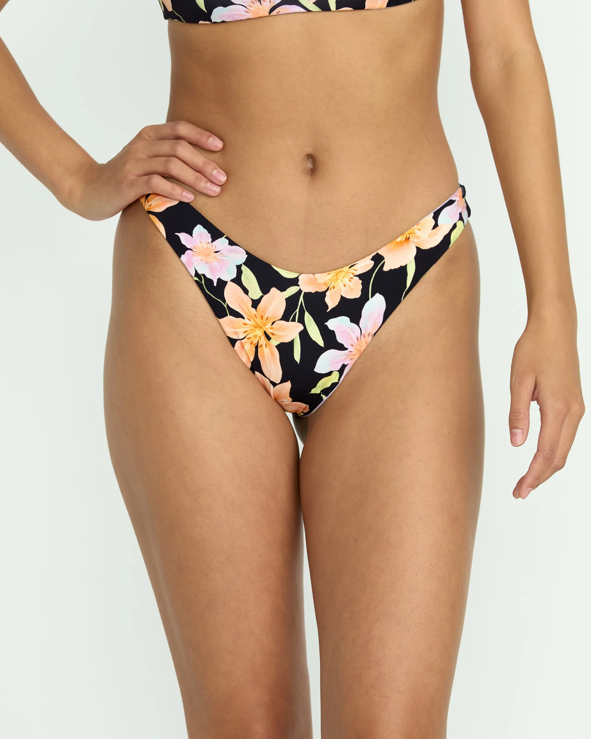 Twin Sol Reversible Hike Bikini Bottom - Multi Billabong