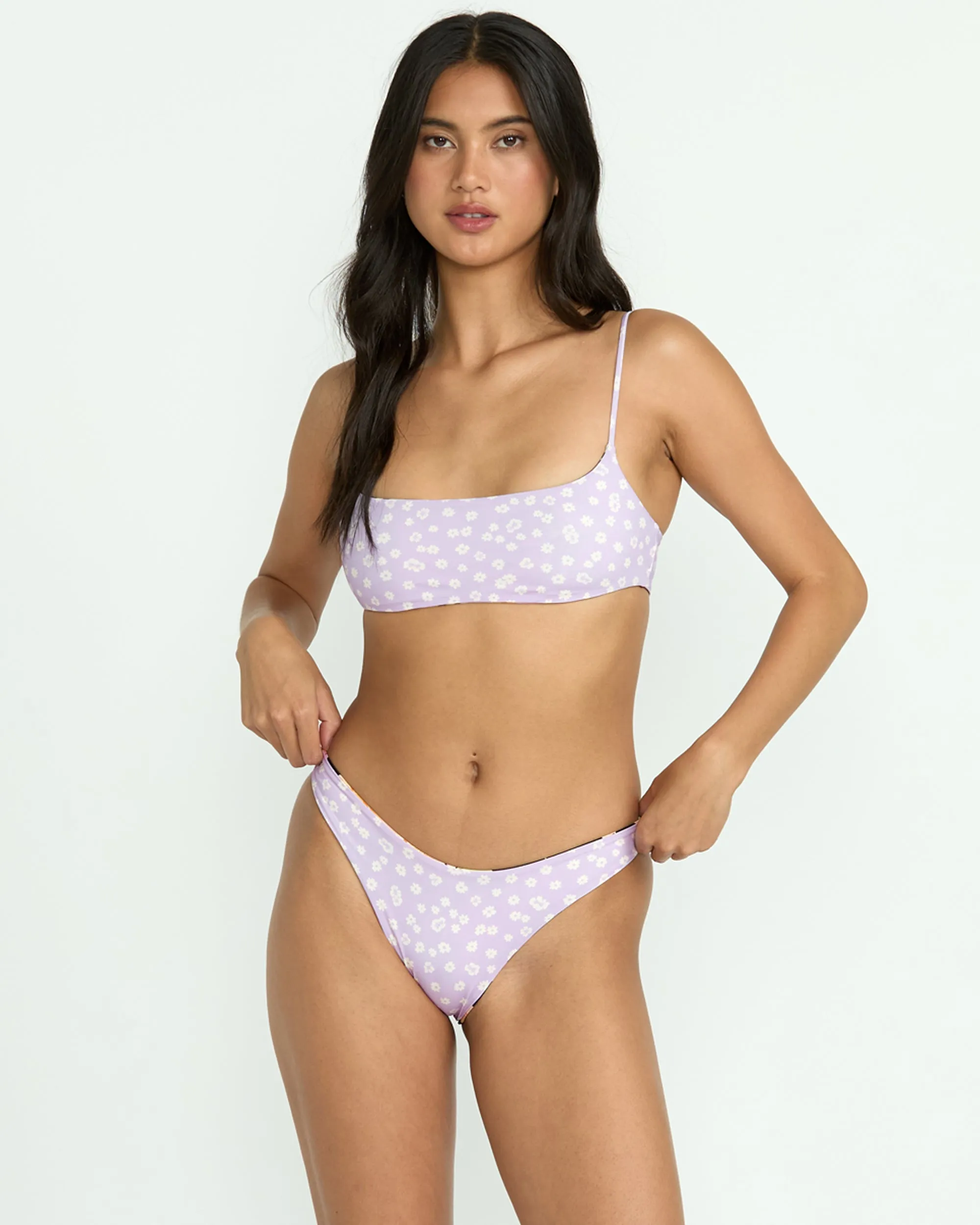 Twin Sol Reversible Jaclyn Crop Bikini Top - Multi Billabong