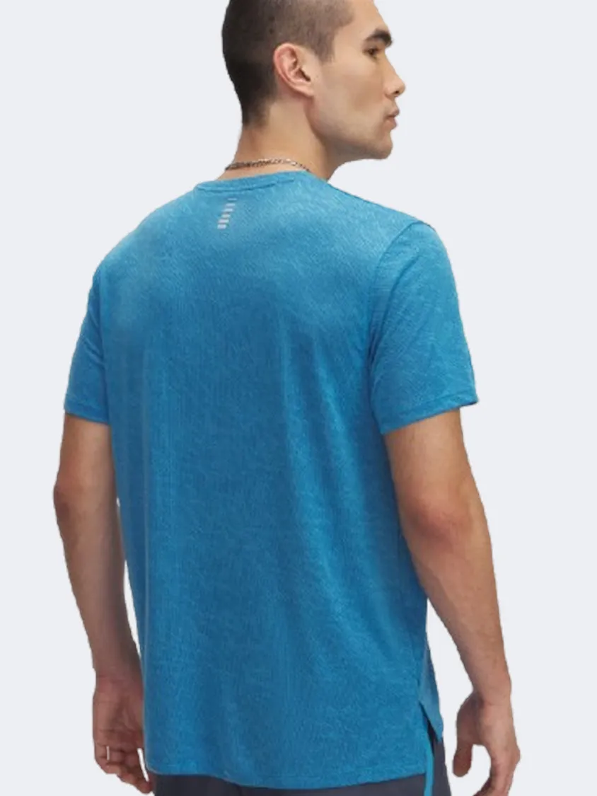 Under Armour Launch Camo Men Running T-Shirt Ether Blue