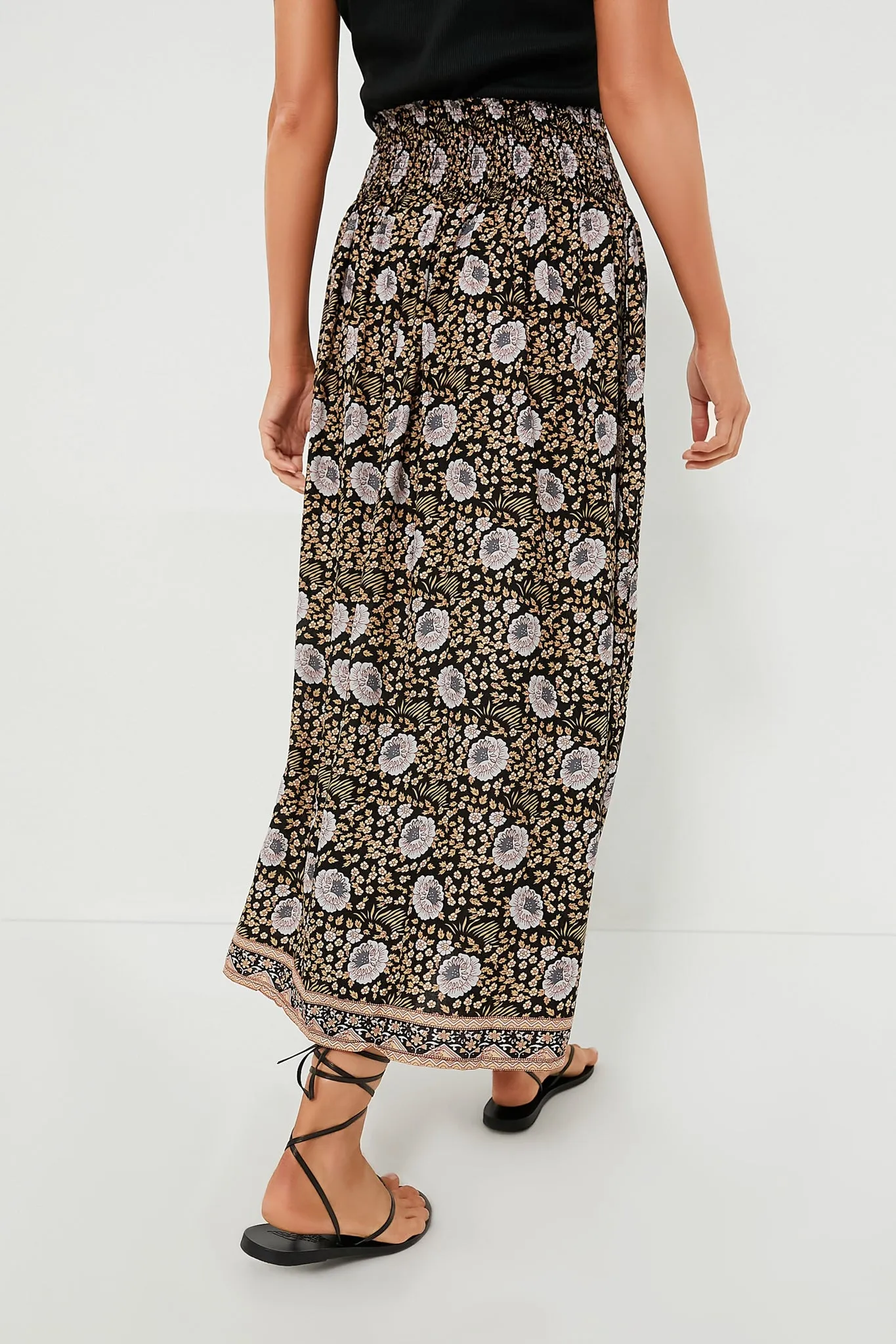 Vintage Flowers Sepia Bella Skirt