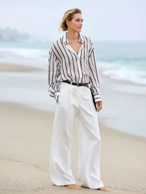 Wide Leg Pleated Pant